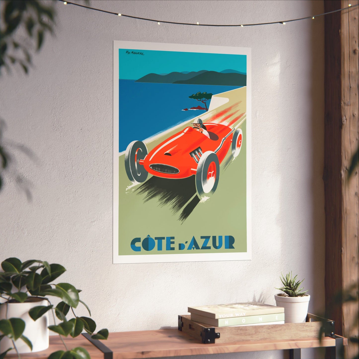 Vintage Racing Car Poster