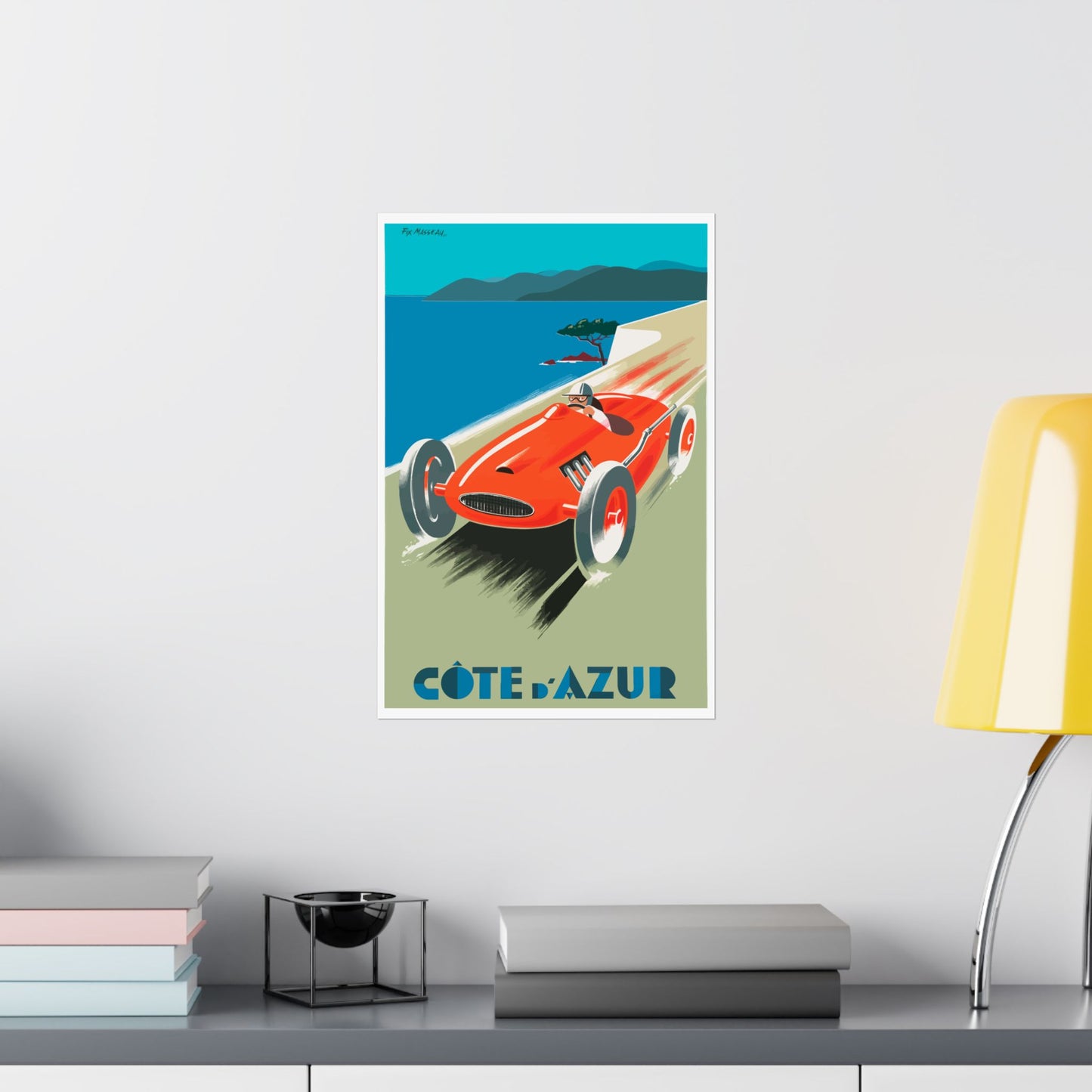 Vintage Racing Car Poster
