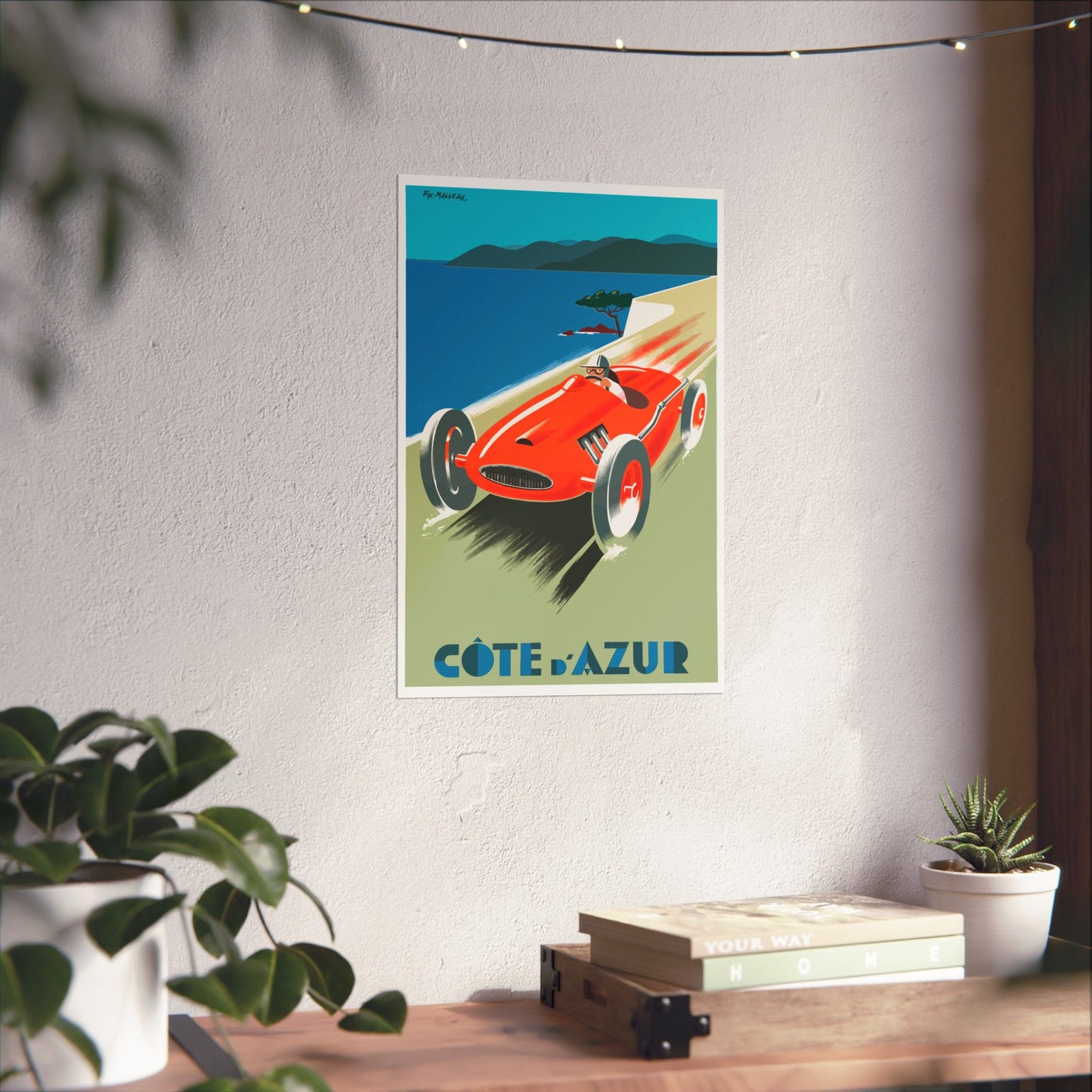 Vintage Racing Car Poster