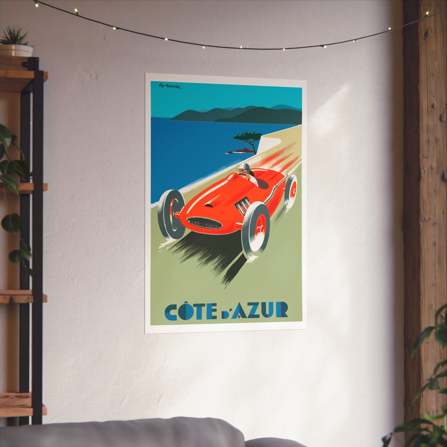 Vintage Racing Car Poster