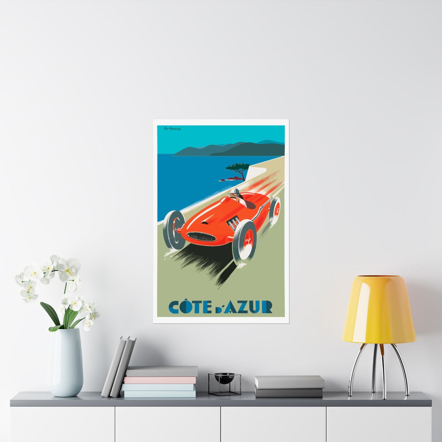 Vintage Racing Car Poster