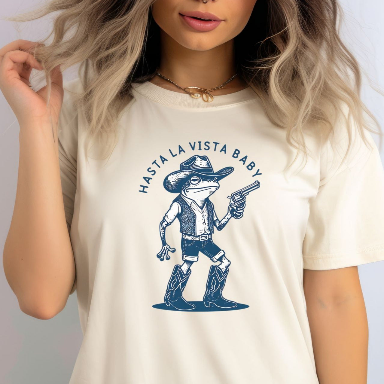 "Hasta La Vista Baby" Western Frog T-Shirt
