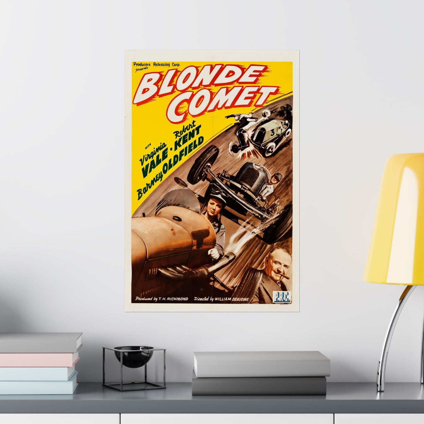 The Blonde Comet Vintage Poster