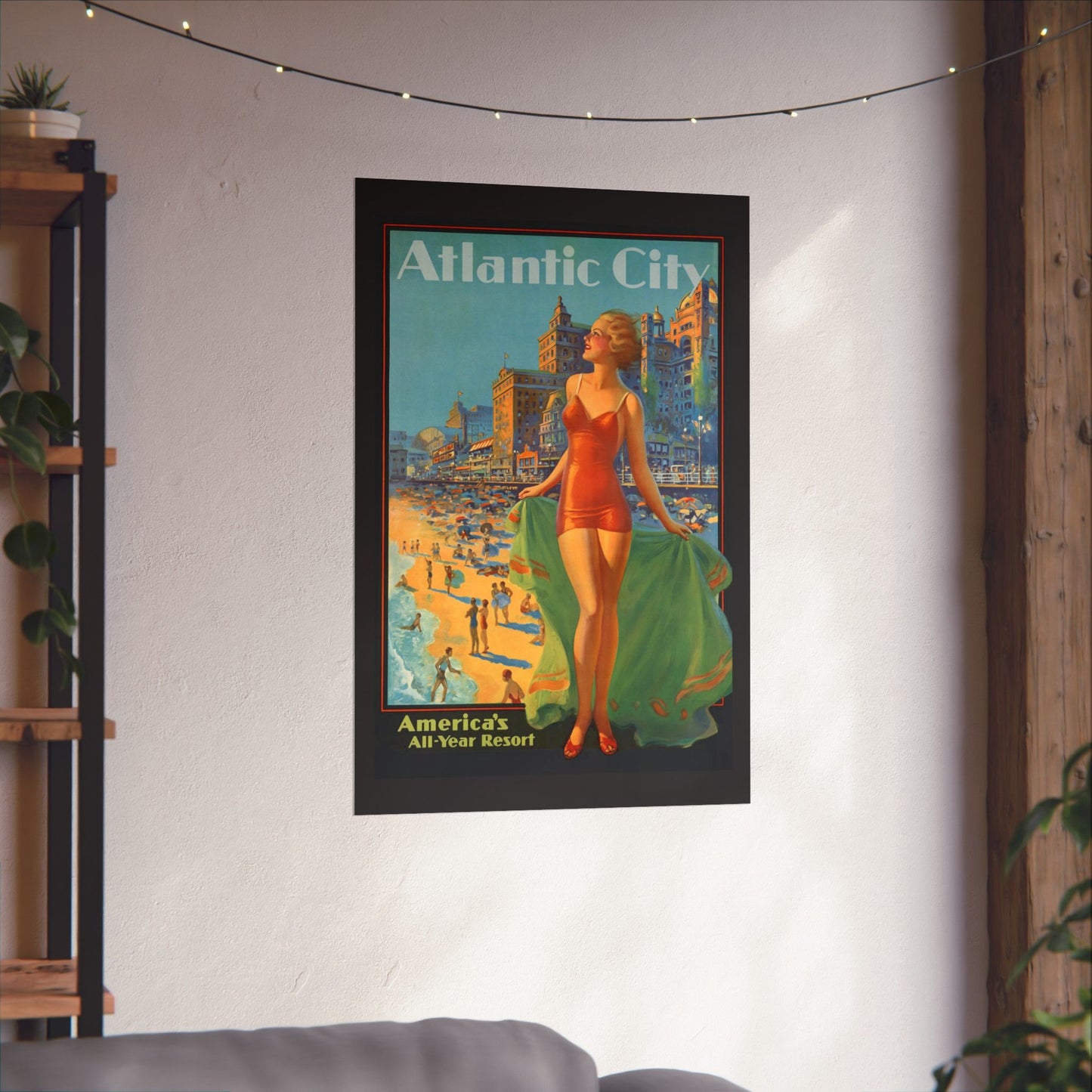 Atlantic City Vintage Poster