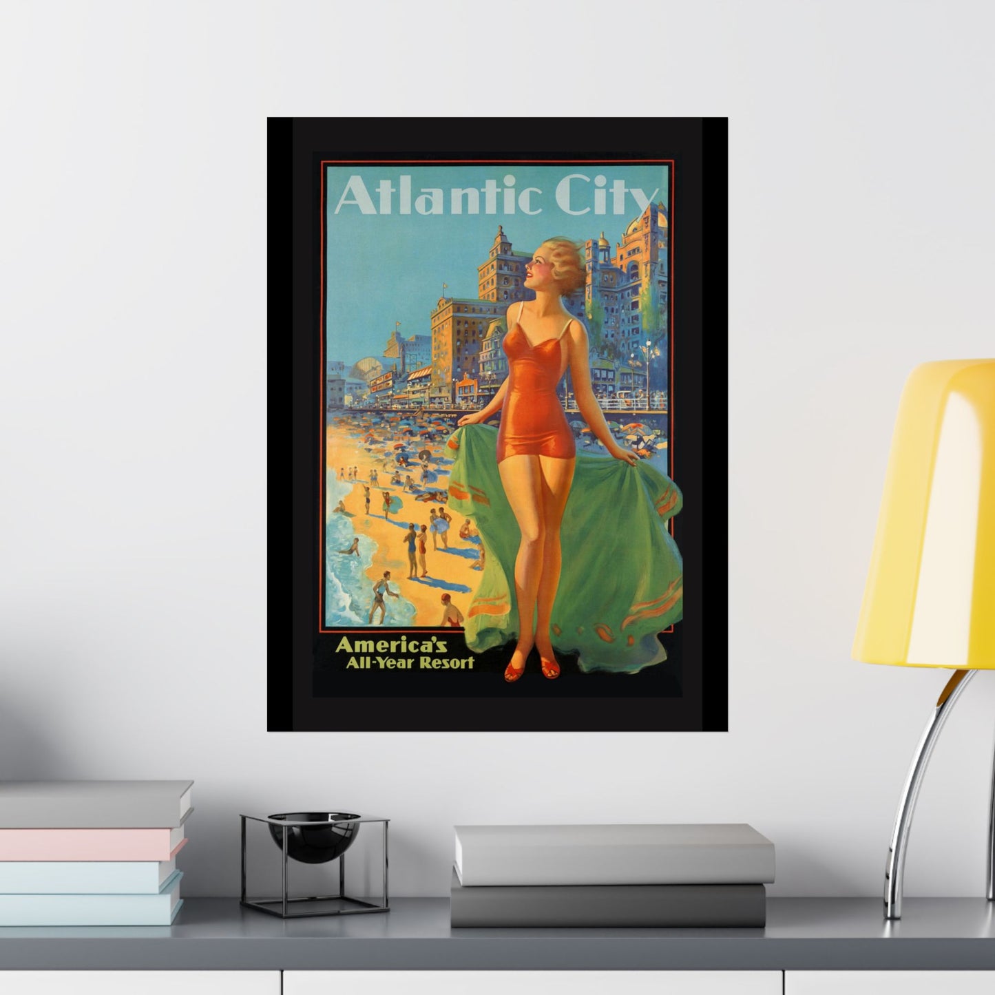 Atlantic City Vintage Poster