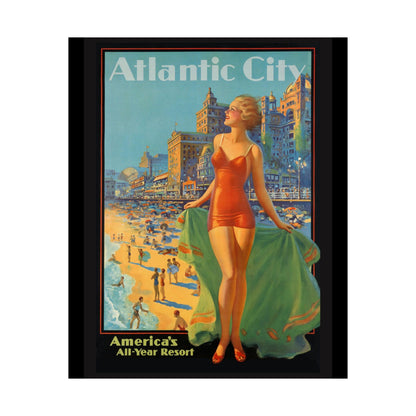 Atlantic City Vintage Poster