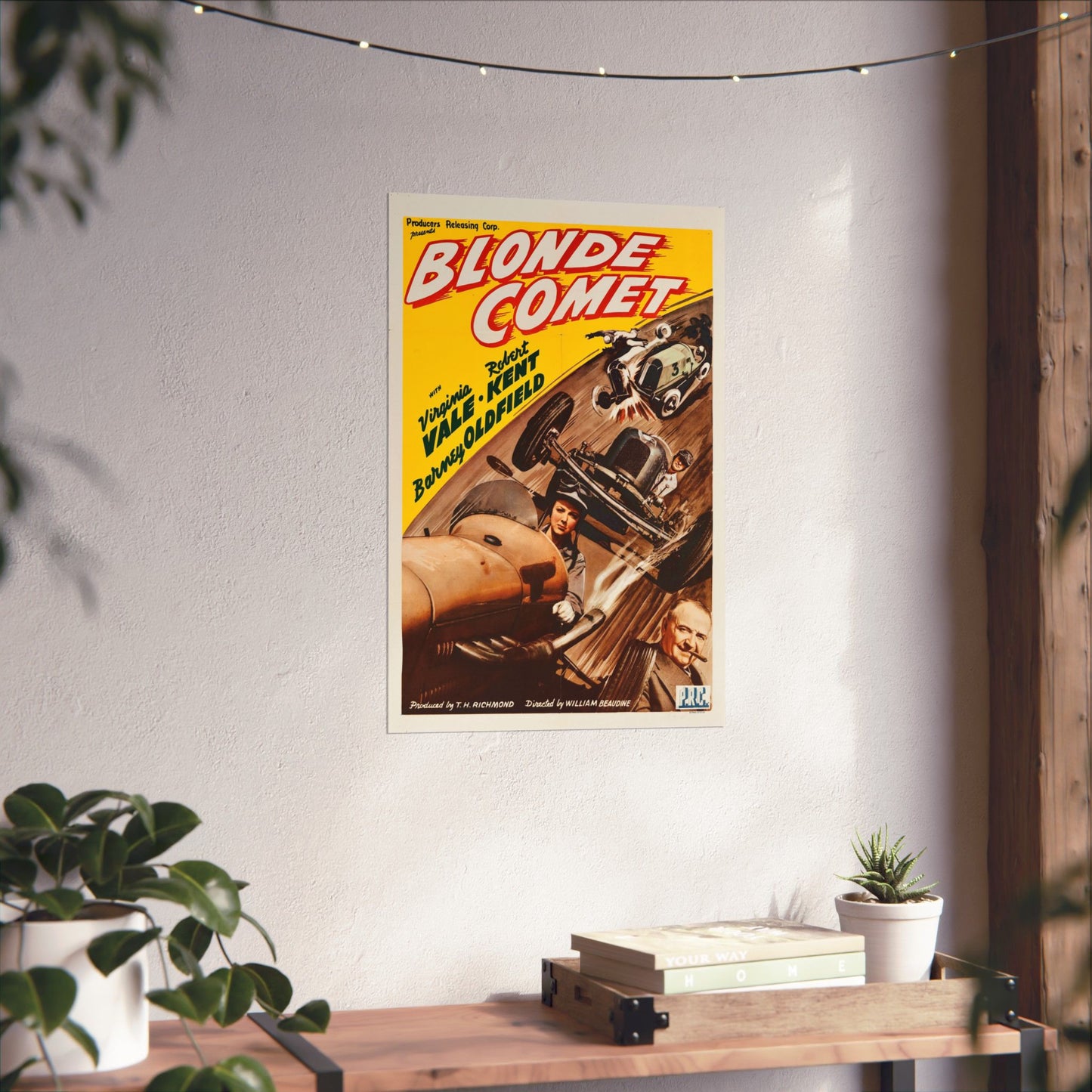 The Blonde Comet Vintage Poster