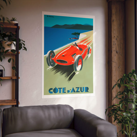 Vintage Racing Car Poster