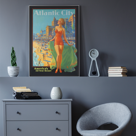 Atlantic City Vintage Poster